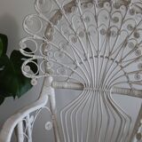 Peacok rattan armchair