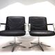 Set of 2 Wilkhahn Delta conference/dining chairs from the Delta Group