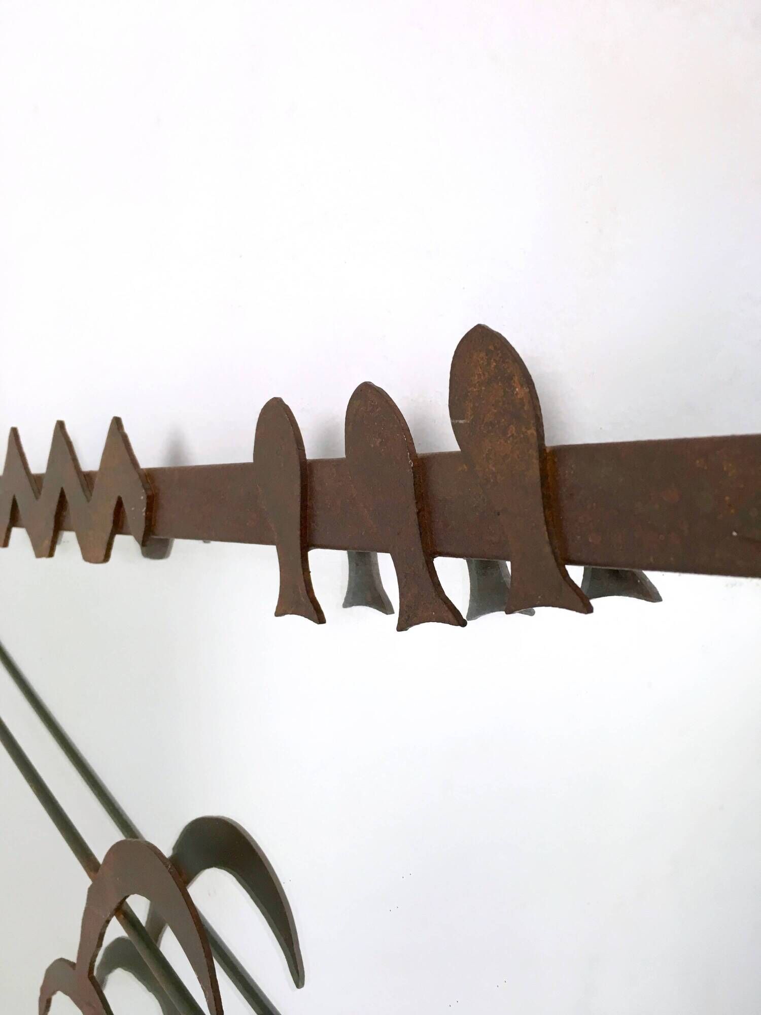 Contemporary Wall Mirror with Iron Frame, Italy