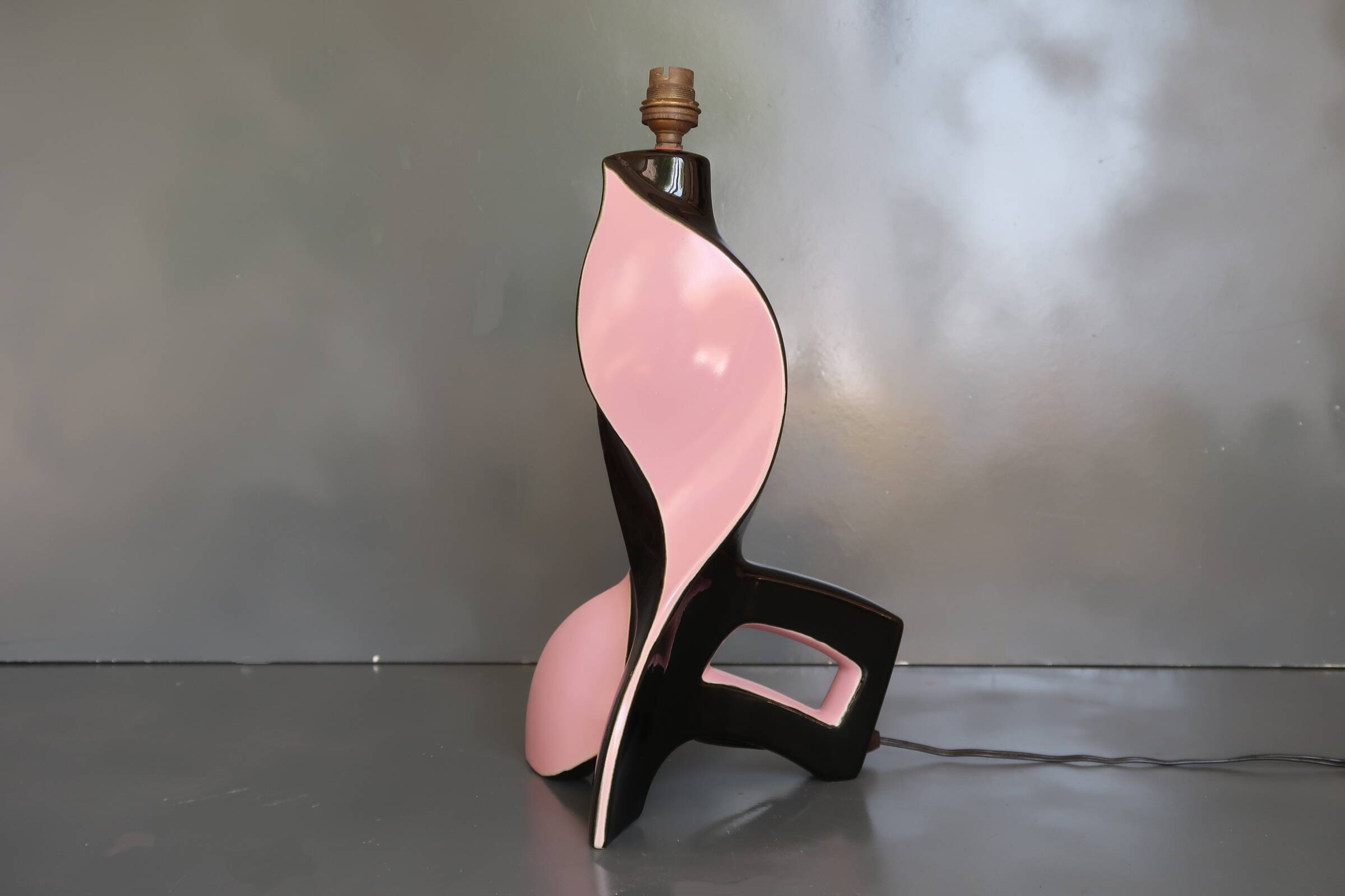 Large vintage 1960s ceramic lamp