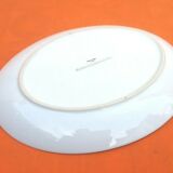 Serving dish by Eléonore Baillet Oval shape Porcelain with floral decoration