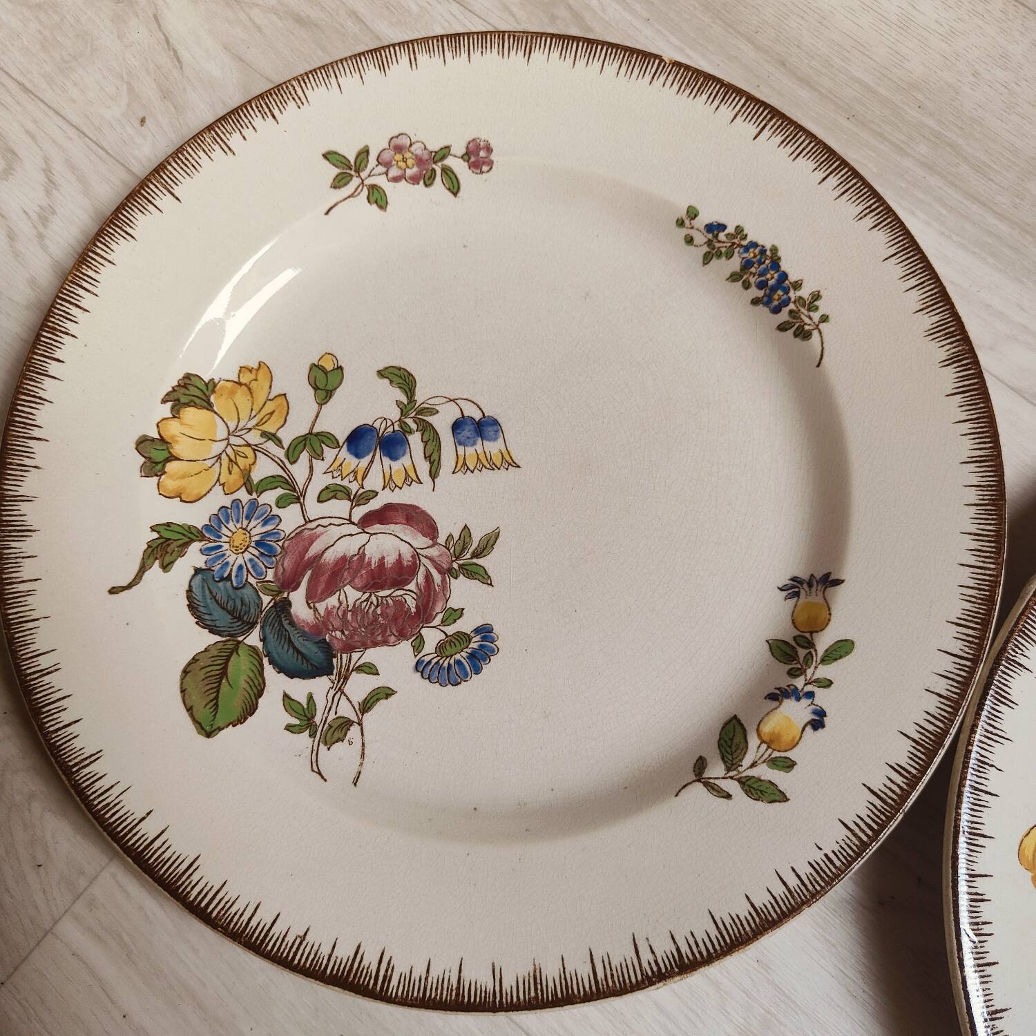 Flat plates late 19th century Joseph Hannong