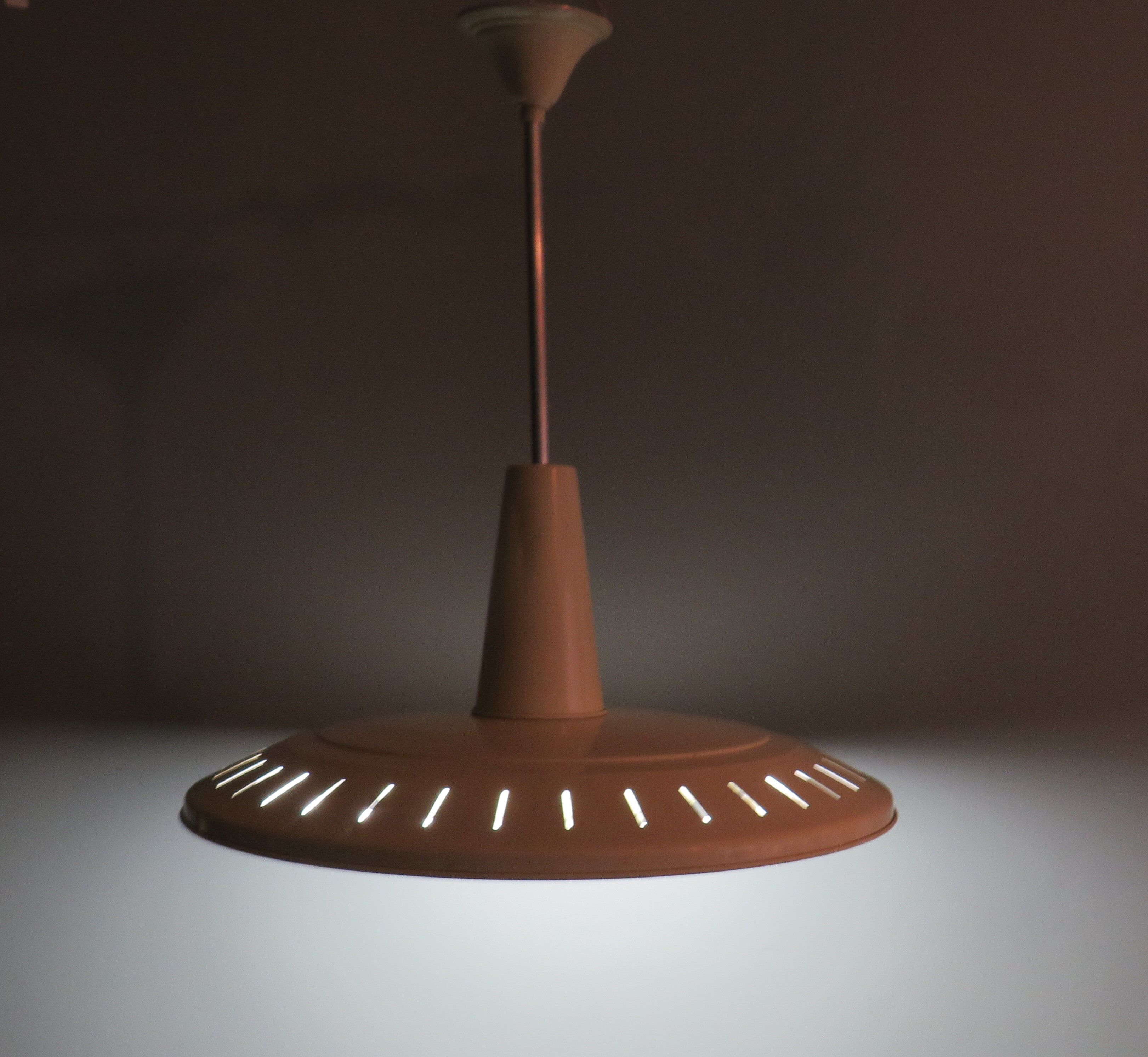 Vintage suspension lamp, Van Haute Belgium 1960