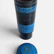Bitossi by Aldo Londi Lidded XL Chamotte Vase, Handcrafted in Italy, C. 19