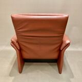 "Erpo" high designer leather armchair