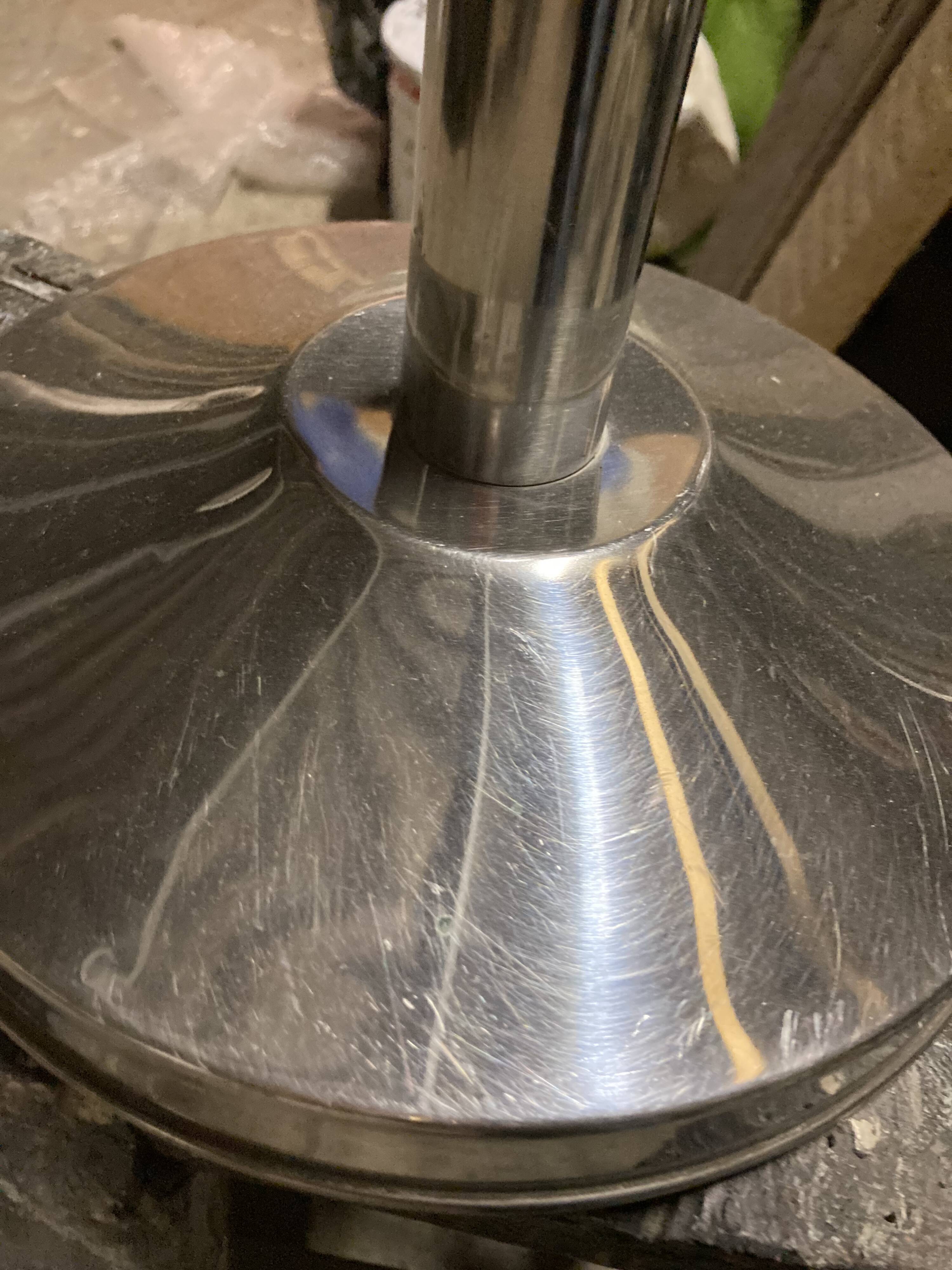 Champagne chrome metal bucket holder