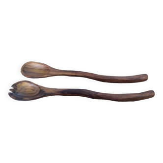 Wooden salad servers