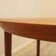 Round teak table, Danish design, 1960s, Gudme Møbelfabrik, Ole Hald