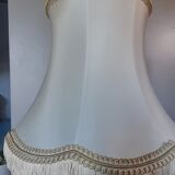 Abat day pagoda lined unbleached silk, ecru fringes - large model