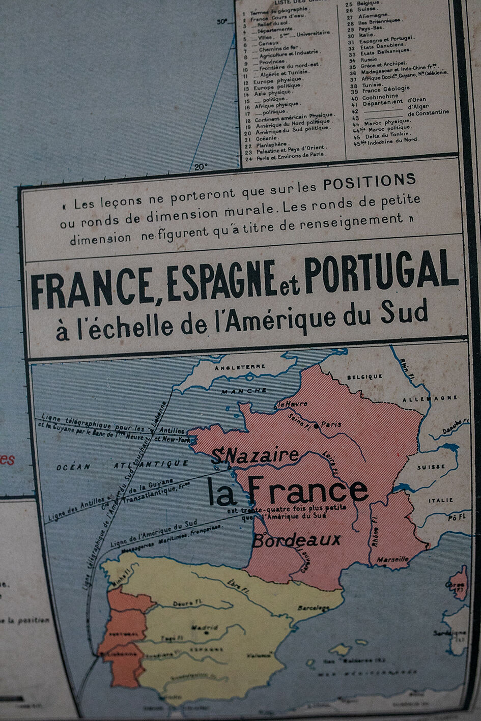 La carte de géographie Amérique du Sud Armand Colin n°20