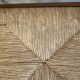 Pair of 20th century wooden stools with straw seats