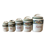 5 Louis Gueule earthenware pots