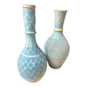 vases vintage, anciens - bleu