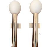 Paire d'appliques chrome de chez Sciolari Italie 1970's