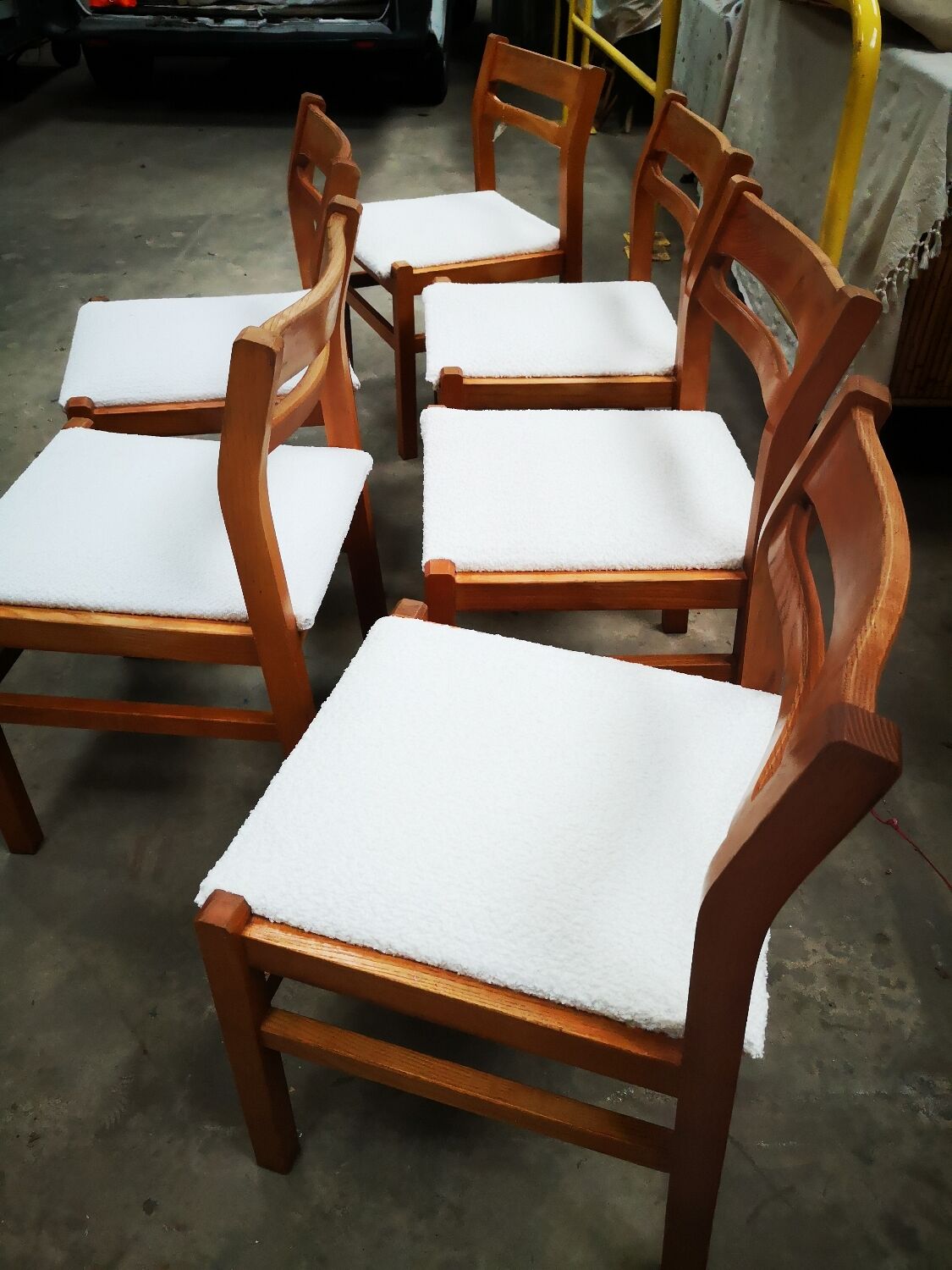6 Mid Century chairs