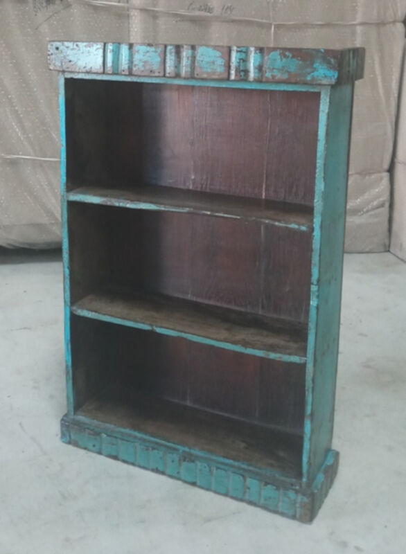 Shelf blue old old teak