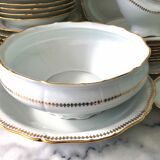 Plate service for 8 in Sologne porcelain