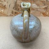 Antique glazed ceramic ball pitcher vintage drippings