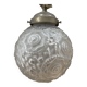 Frosted glass globe pendant art deco