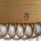 Rattan mirror 1950 - 74 x 37 cm