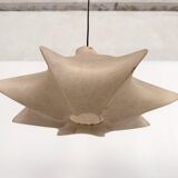 Pair of Italian Designer Cocoon Pendant lights original from the 1960s