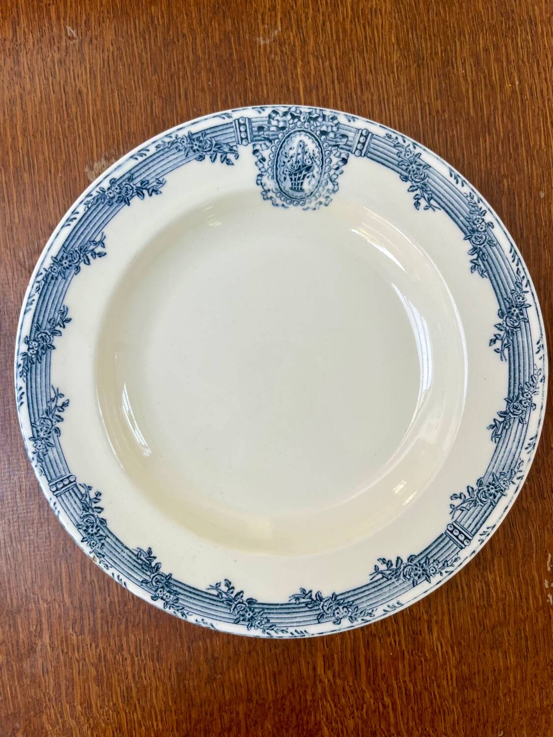 6 ironstone plates Salins Versailles model