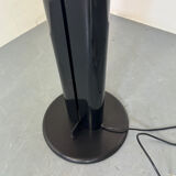 Italian iconic black Artemide Megaron uplighter floor lamp 1980s