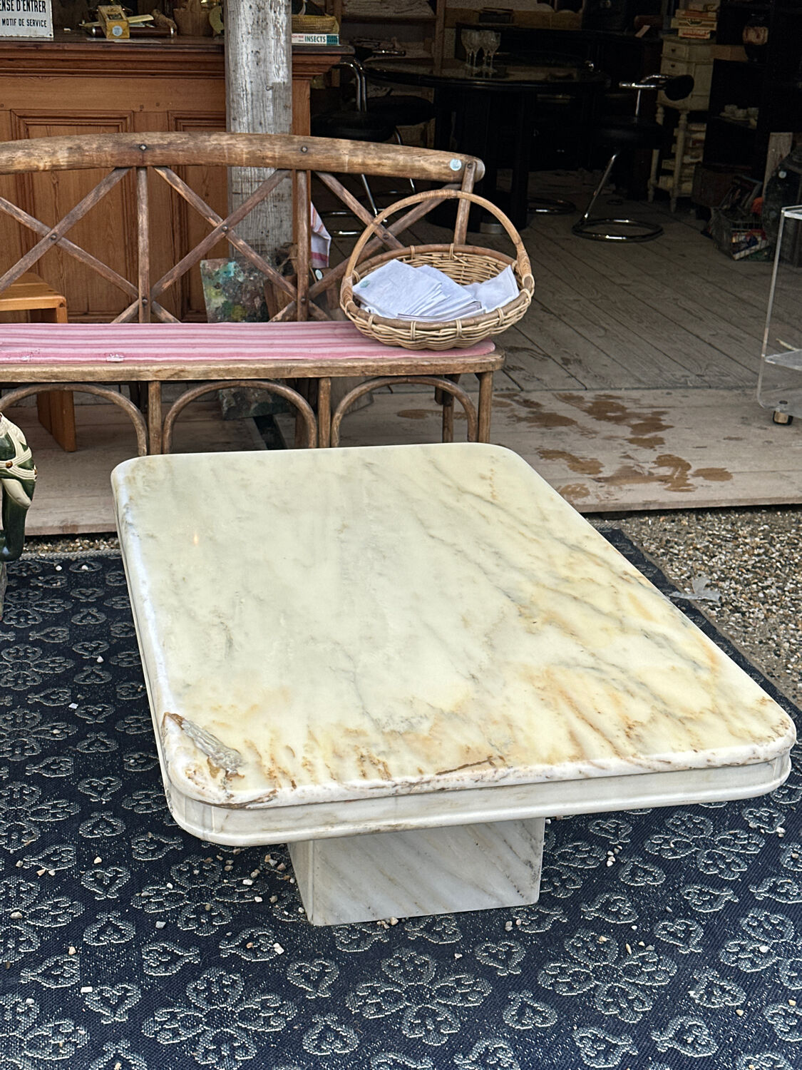 Marble coffee table