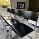 Magnificent set of 4 s43 thonet chairs.