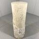 Travertine mactan stone columns & vase 1980’s