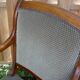 Sofa and 2 armchairs in wood and velvet with boudoirs empires