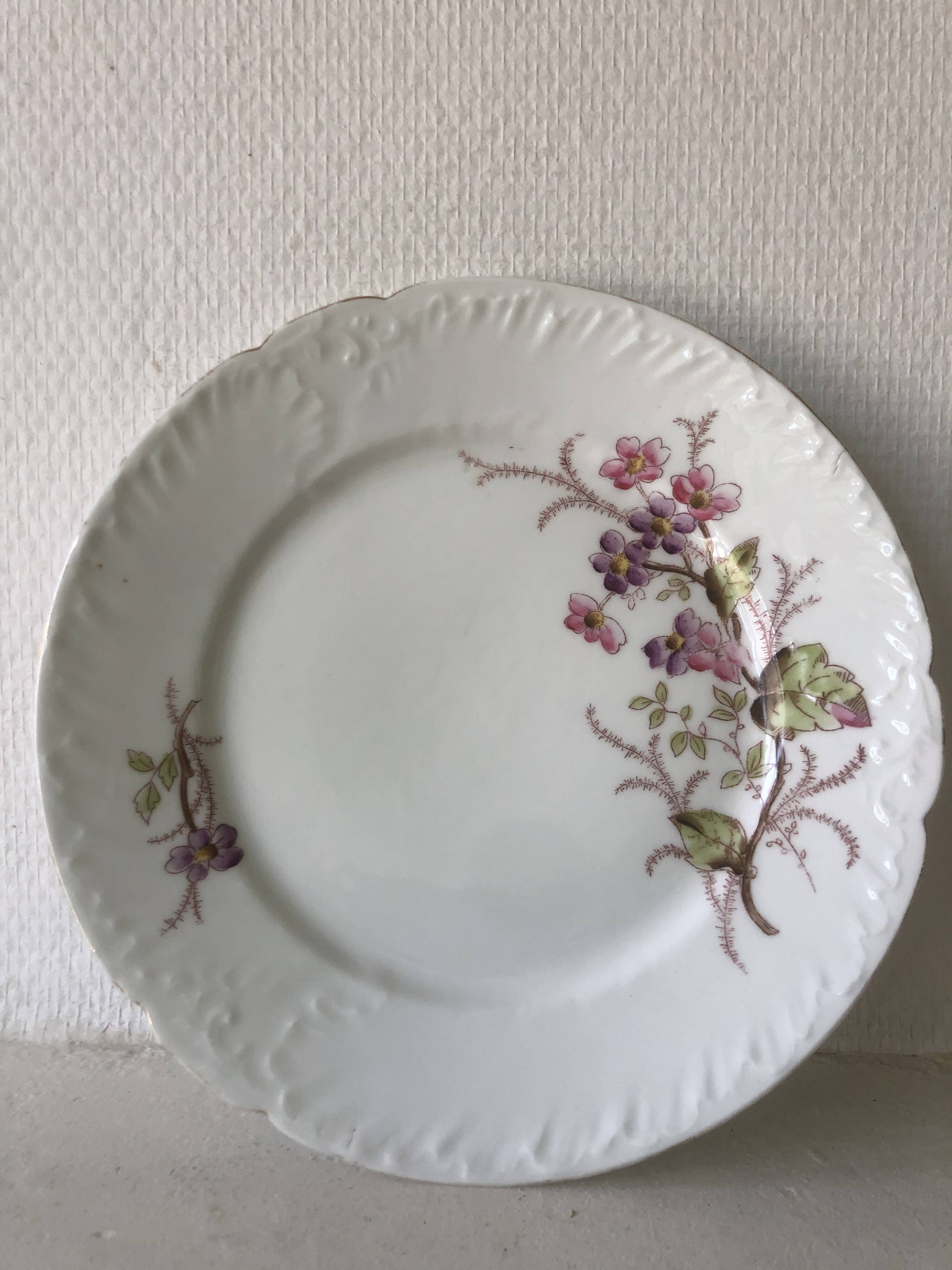Limoges porcelain dinner plate