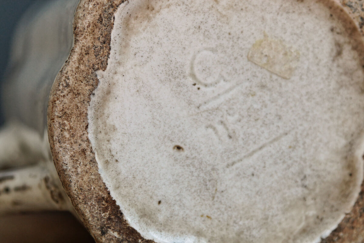 Flower pitcher in 19th century earthenware