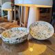 Deep plate - khaki terrazzo