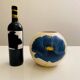 Lunéville earthenware ball vase - "Blue Anemone" collection