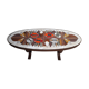 Table basse céramique époque 1960 vintage / Corroyez