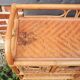 Ancienne Commode en Rotin / Osier Clair 10 Tiroirs