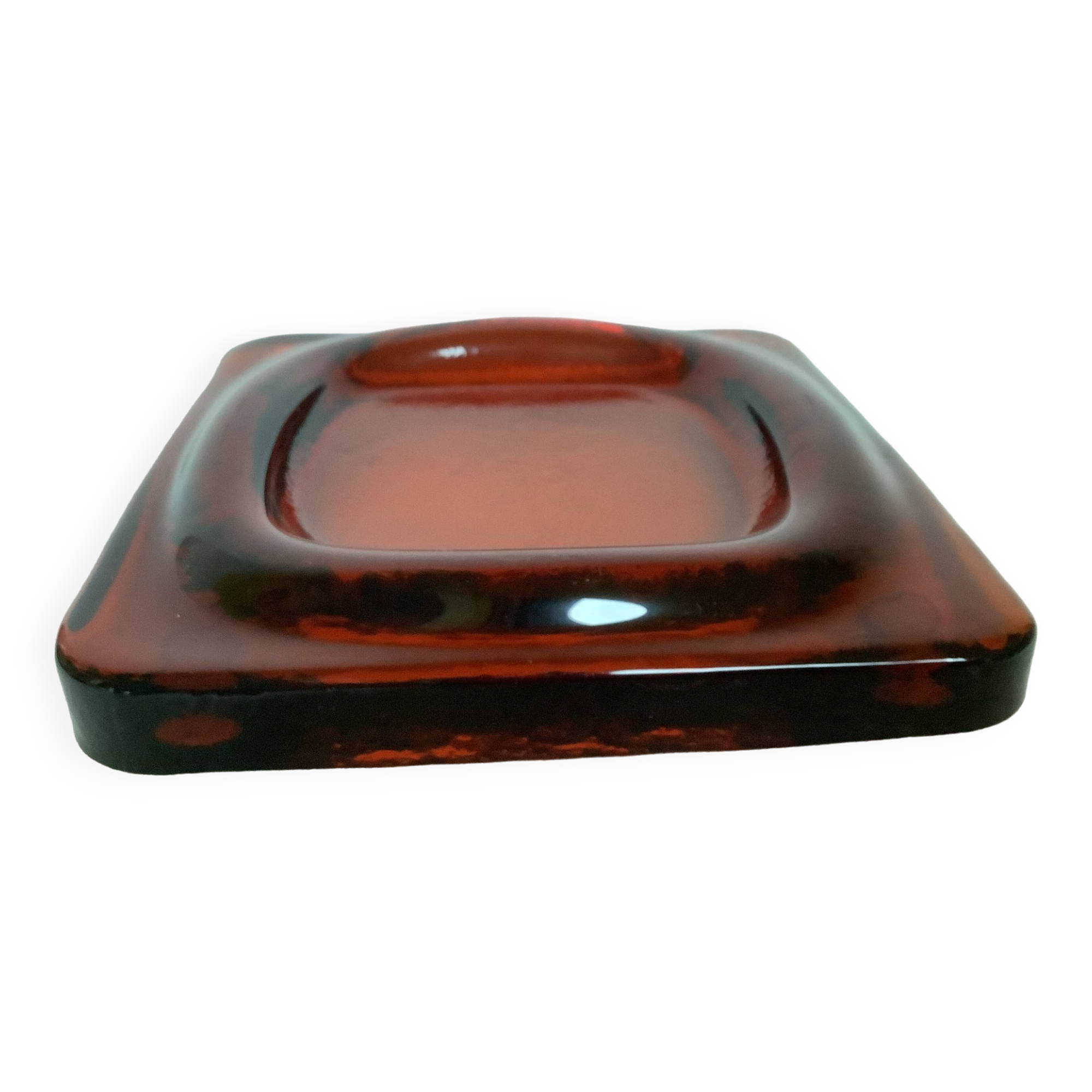 Square glass tray