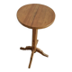 Solid pine wood pedestal table 1940s