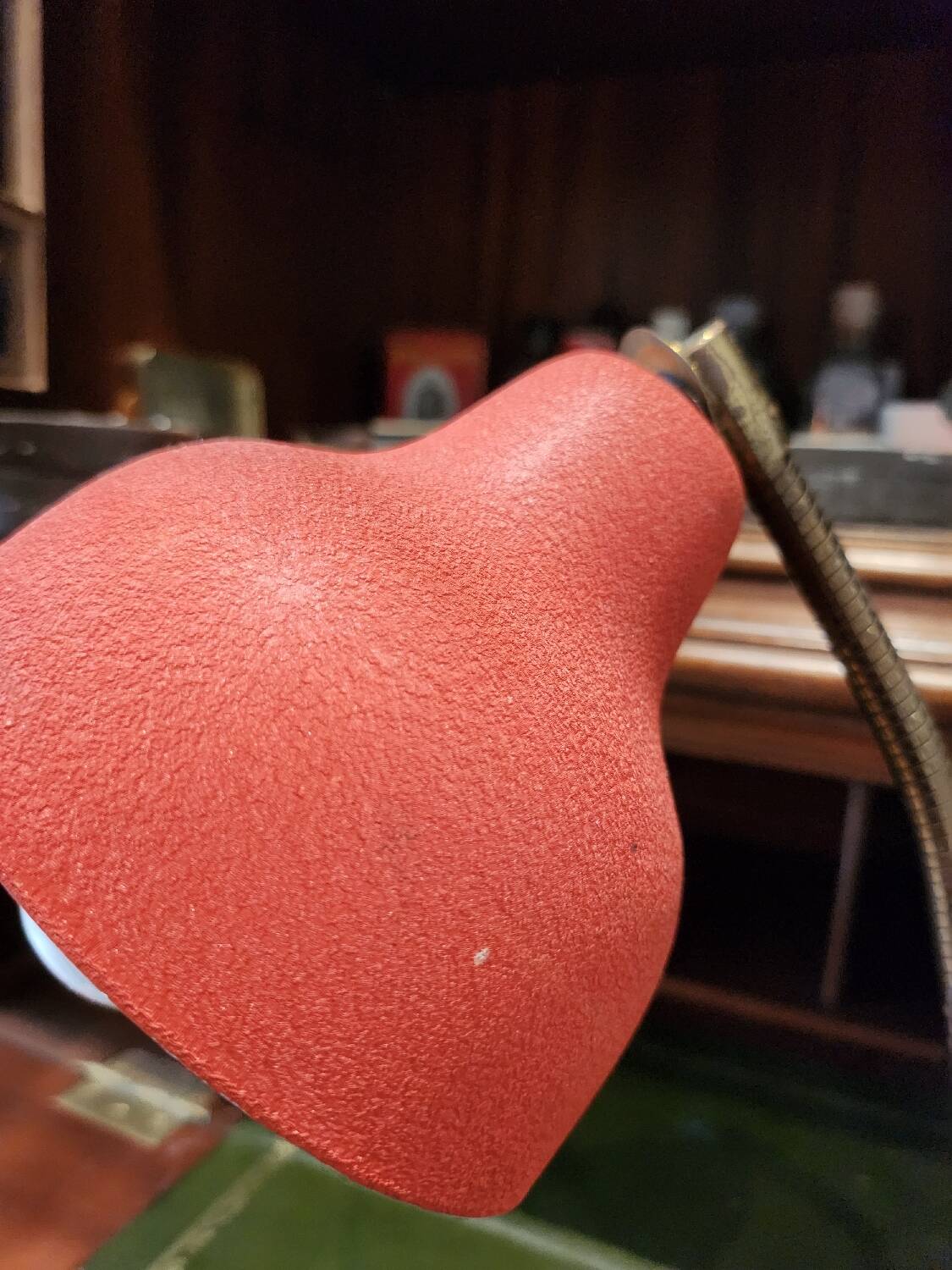 Vintage red desk lamp