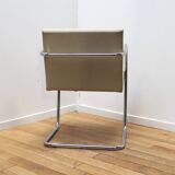 Set of 4 tubular design armchairs, Italy