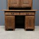 Antique painted pine desk or secretaire with wall unit from Germany late 1800s.