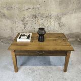 Vintage farmhouse coffee table made of solid wood.