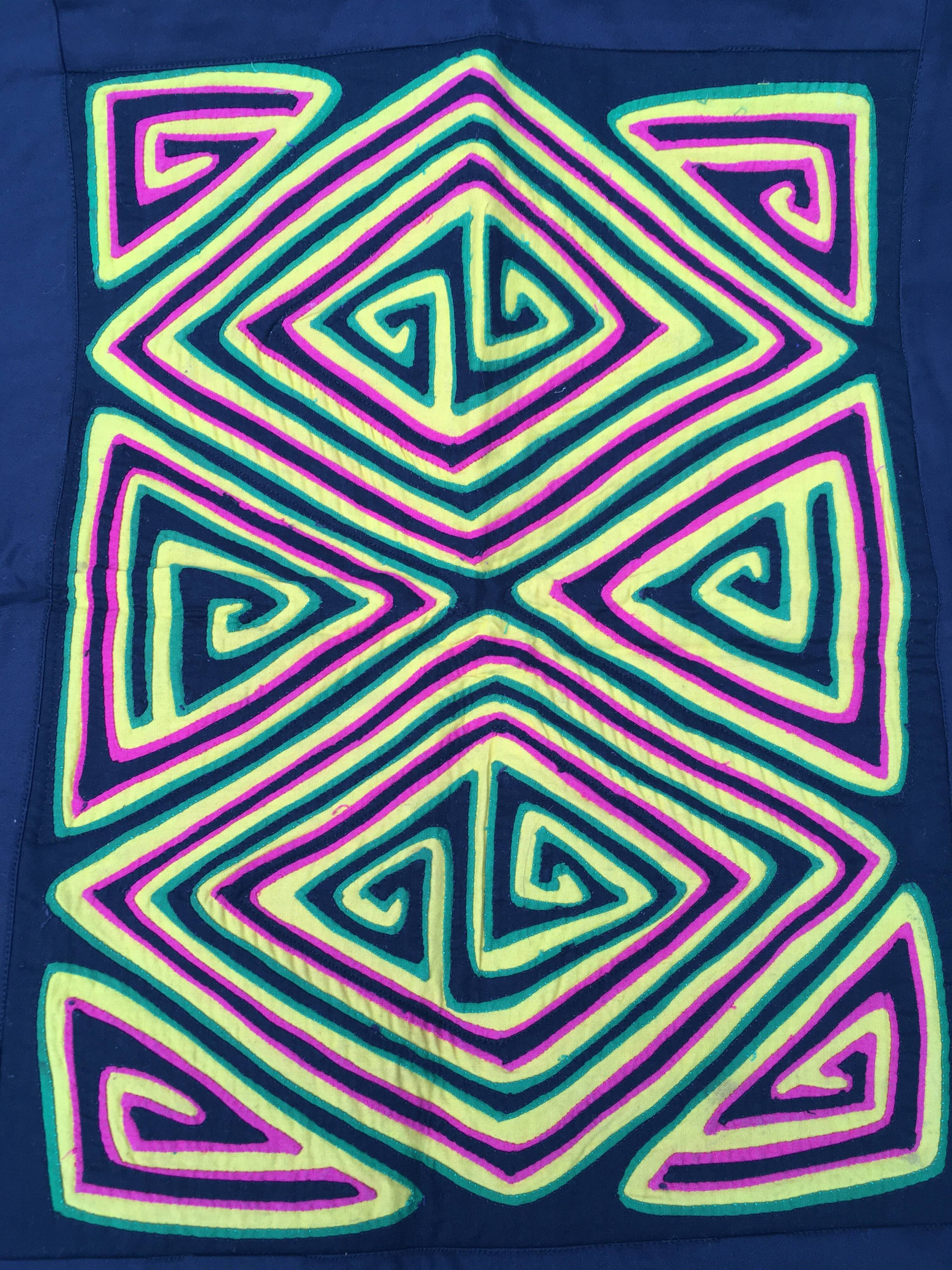 Textile table mola from Panama