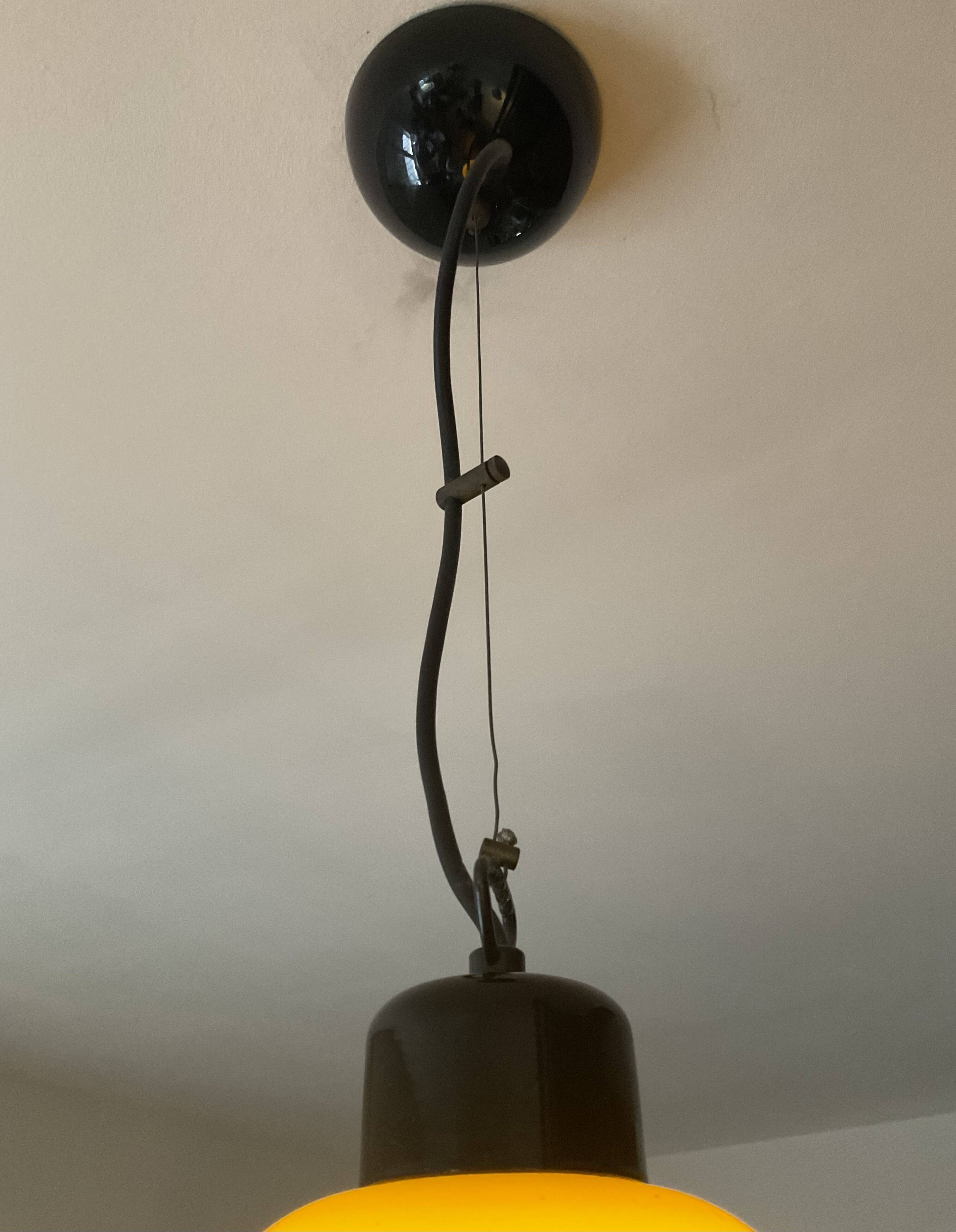 Piet Kramer Leuchten design pendant light in glass paste