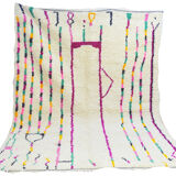 Colorful moroccan berber carpet 297 x 194 cm