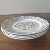 4 old flat plates