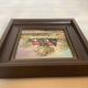 Small spring landscape painting in oil on isorel, signed.
