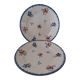 Dessert plates Sarreguemines décor Flowers of Alsace