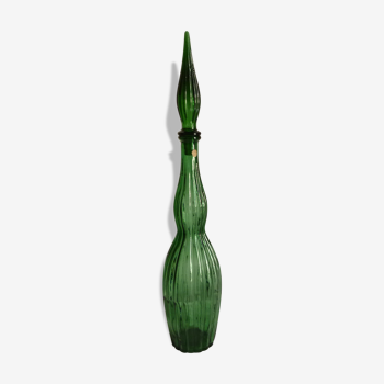 Green ribbed oblong pitcher of the 1960s